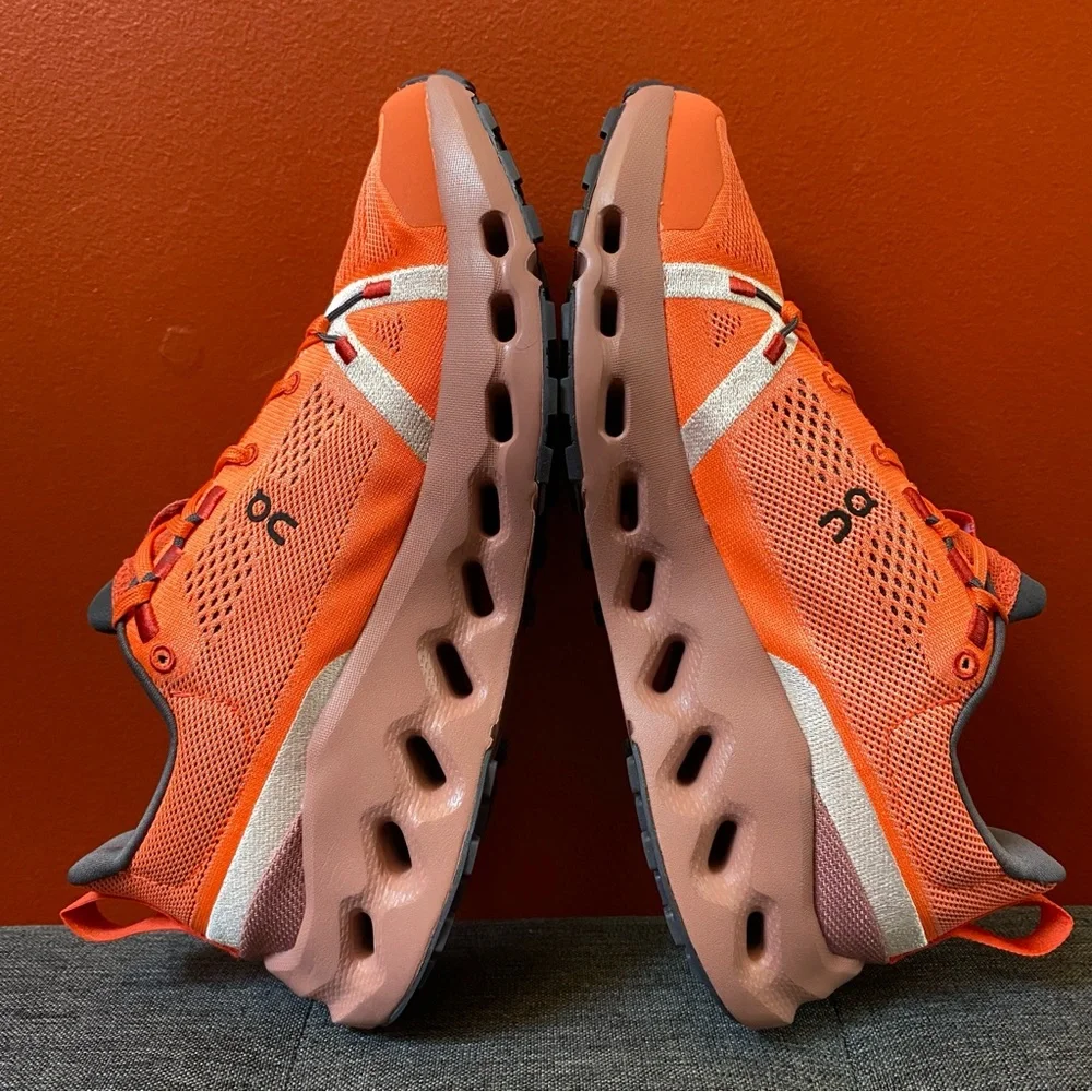 On Cloud Women's Cloudsurfer Trail Flame/Dustrose Sneakers Size 9.0 NEW - Picture 10 of 16